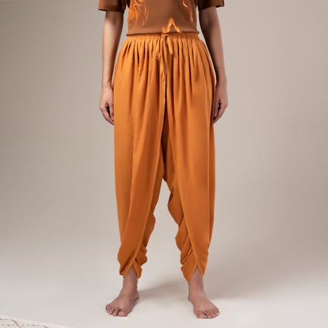 Unisex Dhoti Pant - Rust