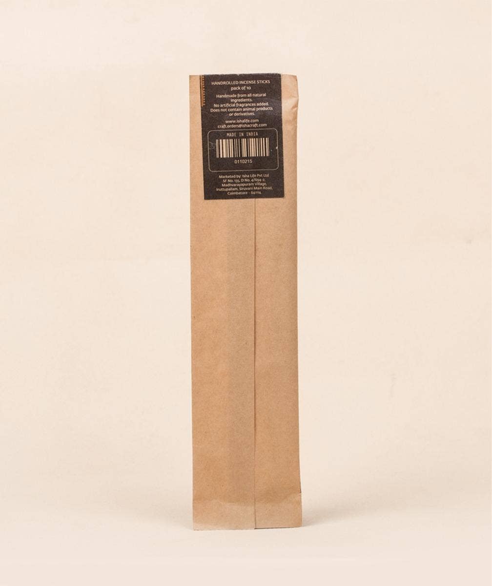 Handmade Natural Aakash Incense, 10 Sticks.