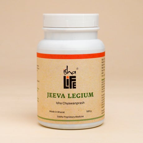 Isha’s Jeeva Legium Chyawanprash (500gm). Traditional Siddha recipe for immunity and overall Health. For all age groups, including children. 