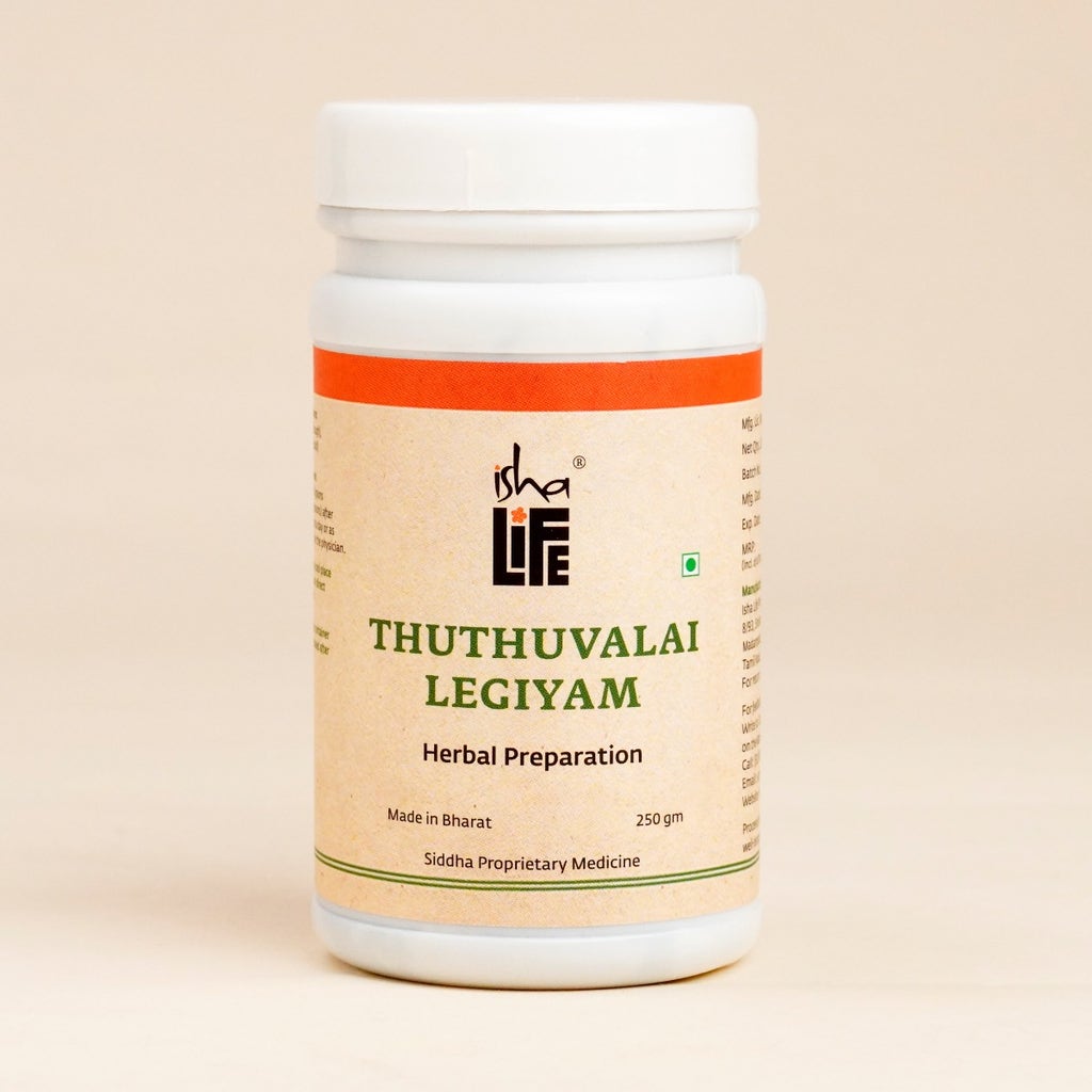 Thuthuvalai Legium (250 gm). For cough and cold. 