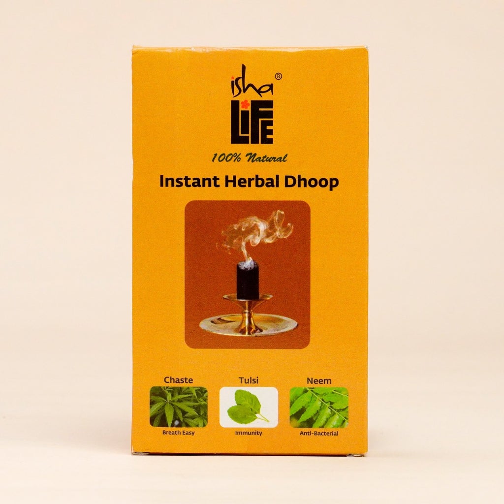 Instant Herbal Dhoop (20 pcs). With Chaste, Tulsi and Neem.