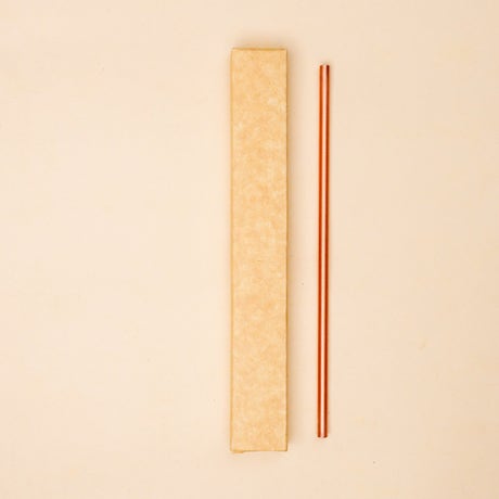 Copper Straw Straight. Reusable. A festive gift.