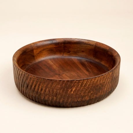 Handcarved Acacia Wood Bowl