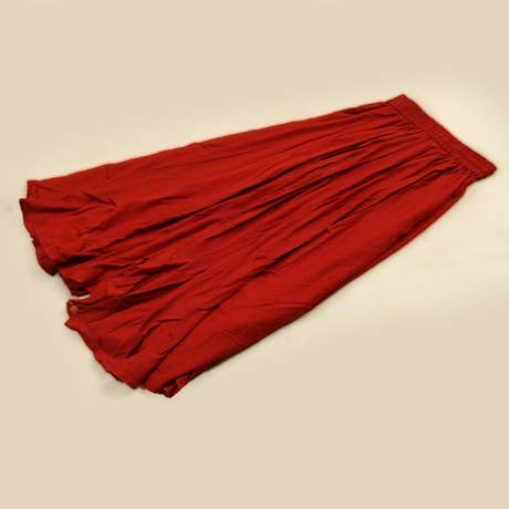 Cotton Skirt, Rusty Red