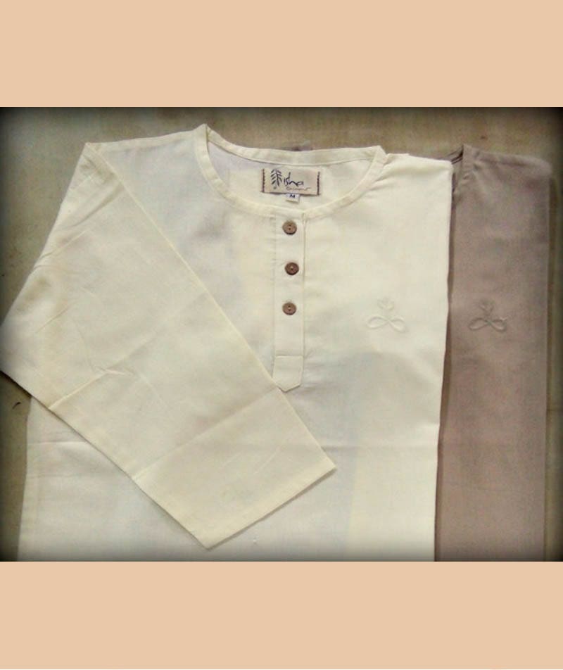 Kurta in Beige for Women (Hatha Teacher Clothing)