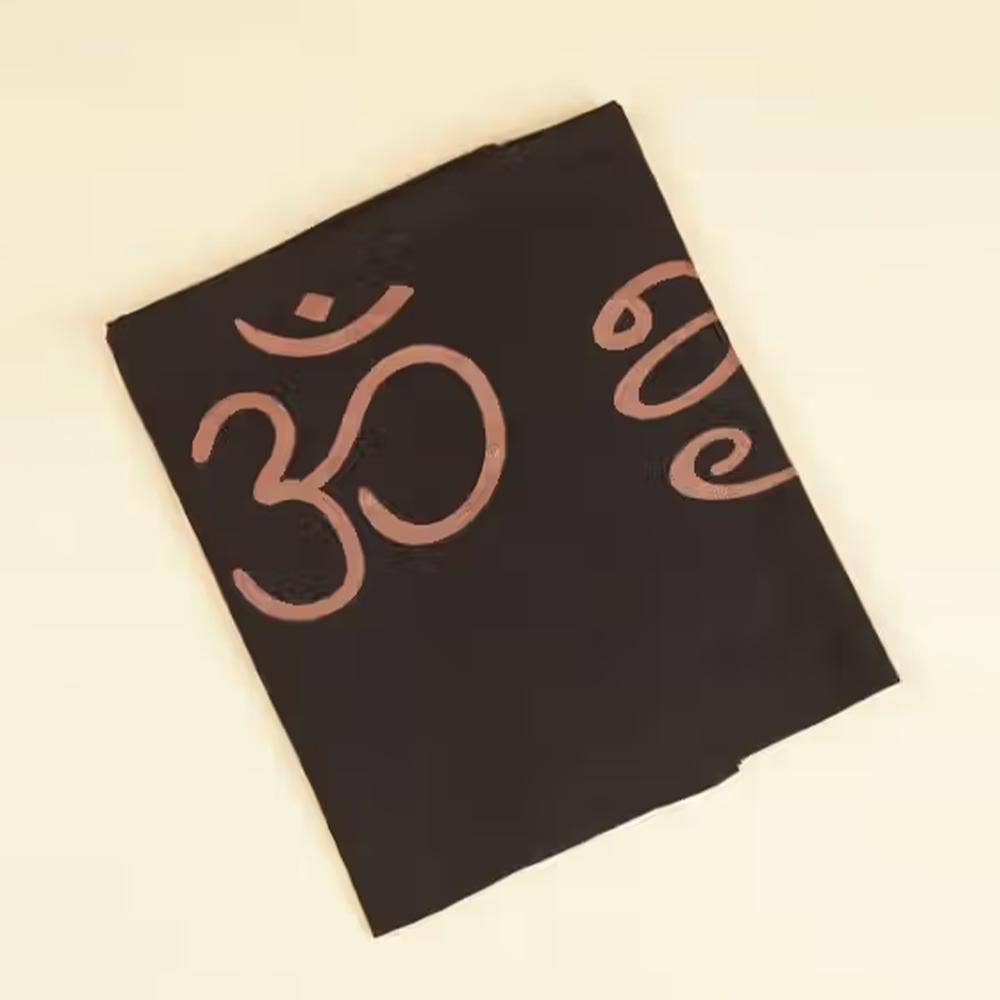 Adiyogi Angavastram (Tamil). Black cotton Adiyogi shawl.
