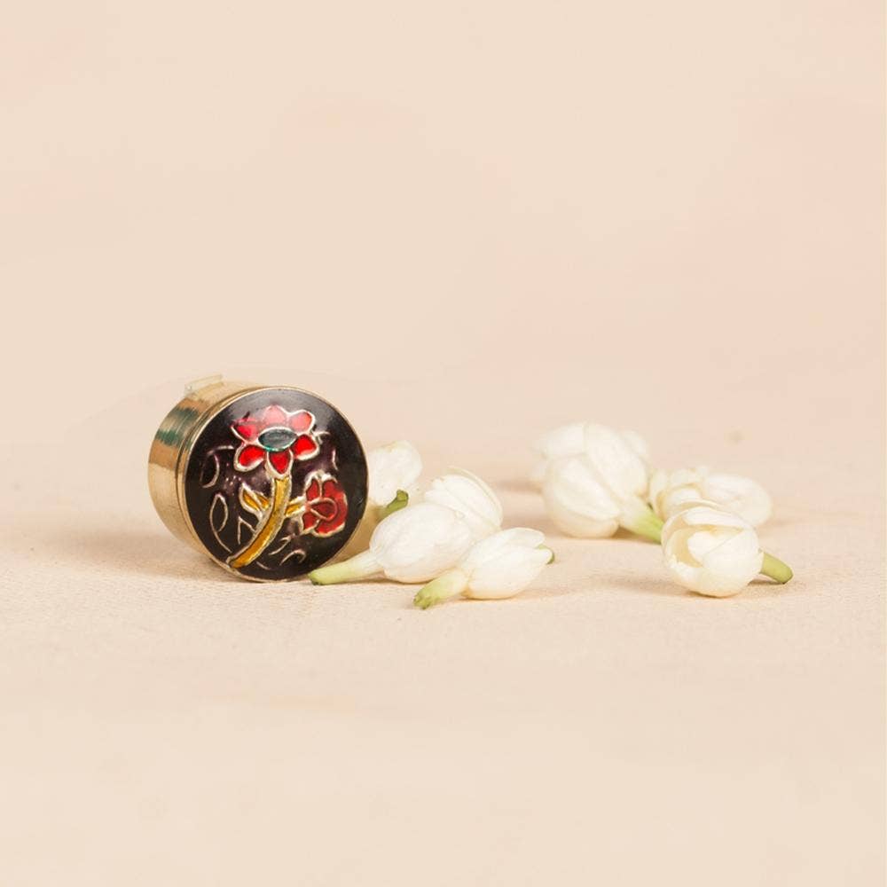 Scented Beeswax Natural Oil Solid Perfume Jasmine (4gm).  Alcohol-free, mild body fragrance. Long lasting aroma. 100% natural. 