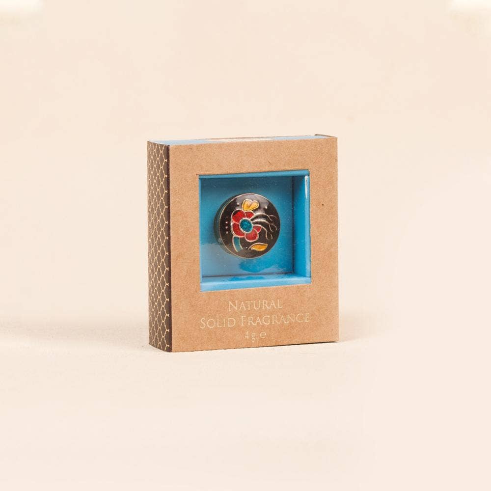 Beeswax Natural Oil Solid Perfume - Relax (4gm). Alcohol-free mild body fragrance. 