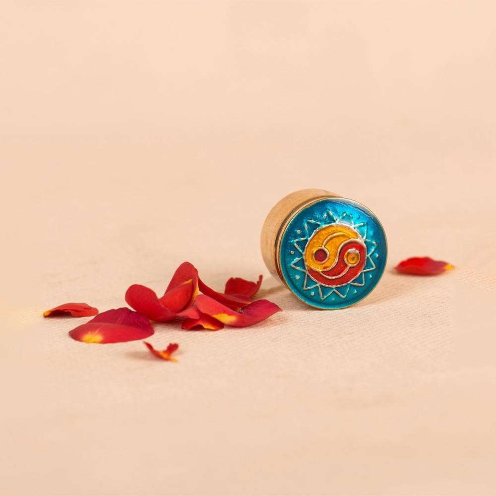Beeswax Natural Oil Solid Perfume - Wild Rose (4gm). Alcohol-free strong body fragrance. 