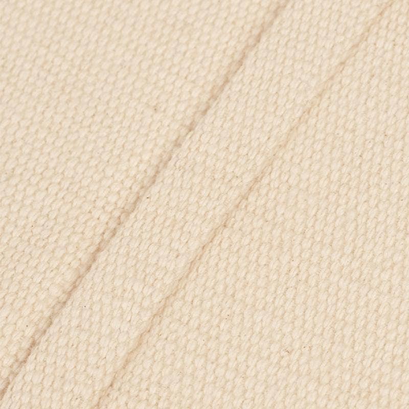 Handwoven organic cotton rug yoga mat.  Undyed. Eco-friendly. Washable. GOTS certified.