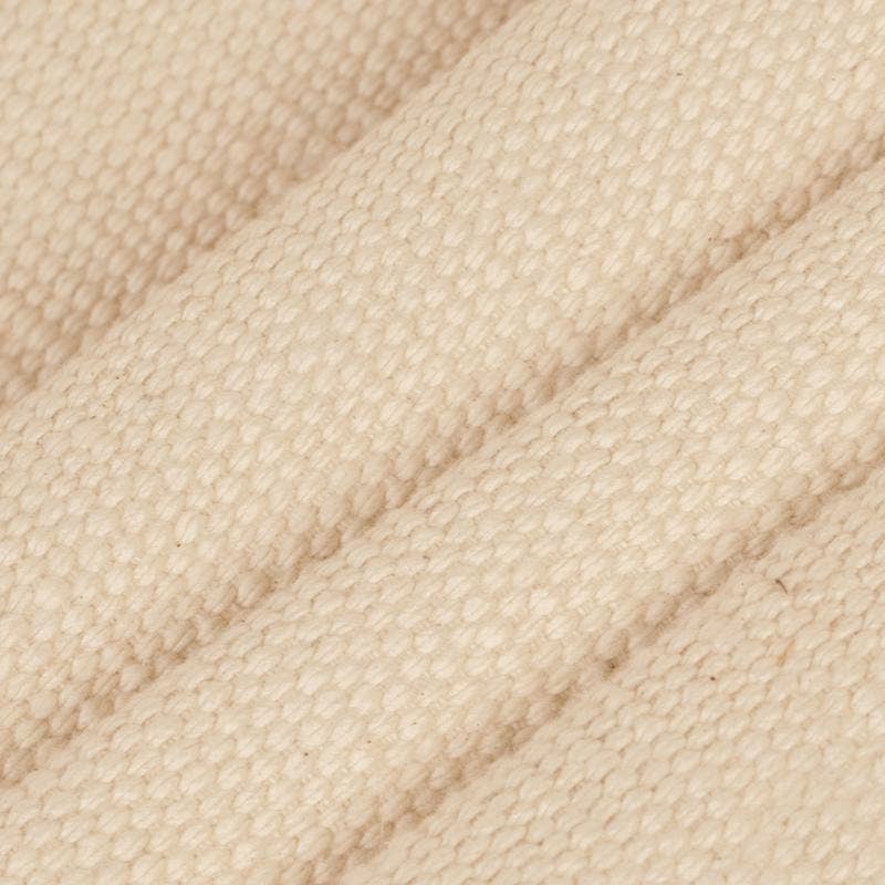 Handwoven organic cotton rug yoga mat.  Undyed. Eco-friendly. Washable. GOTS certified.