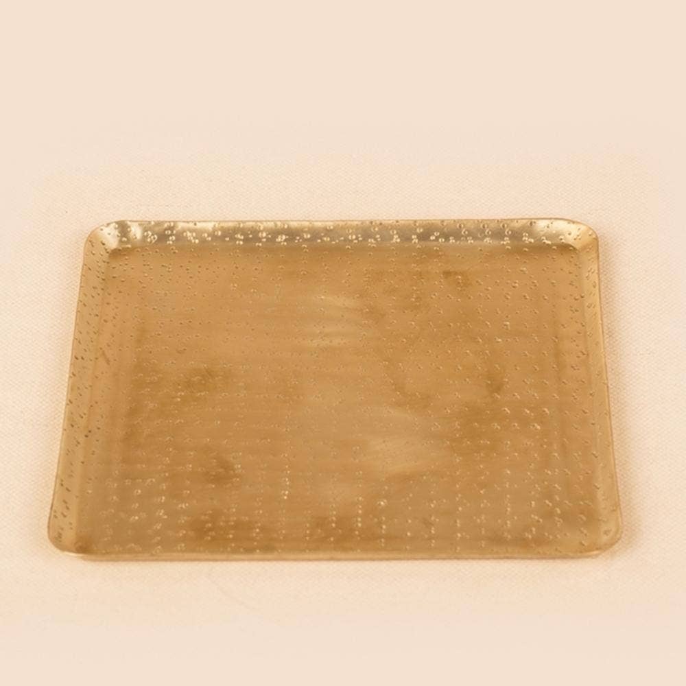 Decorative brass base plate for Devi Gudi. Intricately designed offering plate.