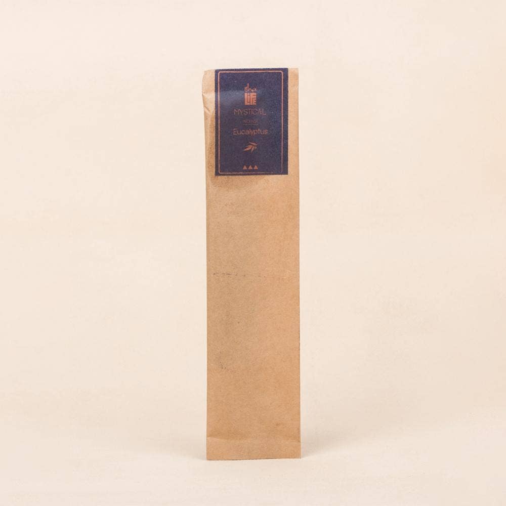 Eucalyptus Incense/Agarbatti (Pack of 10 sticks). Organic. Chemical and toxin free. Long lasting fragrance