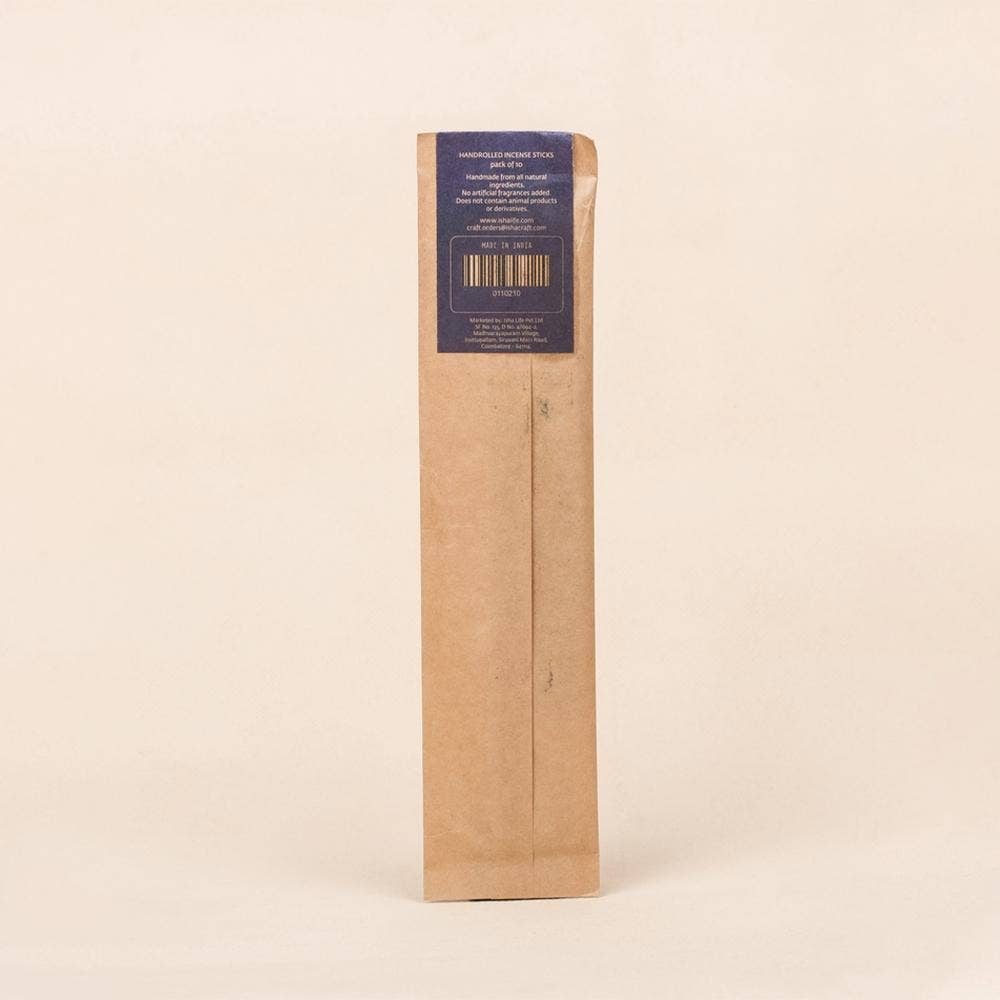 Eucalyptus Incense/Agarbatti (Pack of 10 sticks). Organic. Chemical and toxin free. Long lasting fragrance