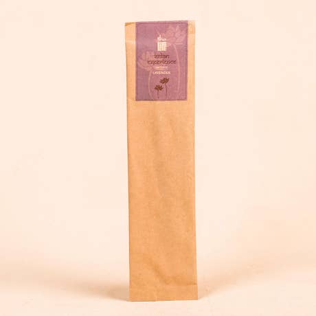 Hand rolled Lavender Incense/Agarbatti (Pack of 10 Sticks). Chemical and toxin free. Ethically sourced. Natural herbs, roots & essential Oils. Long-lasting fragrance.