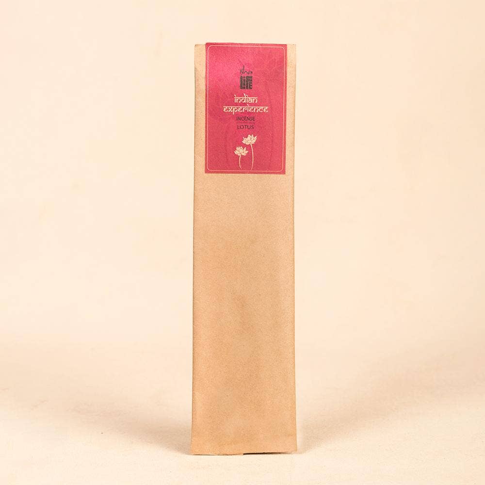Hand rolled Lotus Incense/Agarbatti (Pack of 10 Sticks). Chemical and toxin free. Ethically sourced. Natural herbs, roots & essential oils. Long-lasting fragrance.