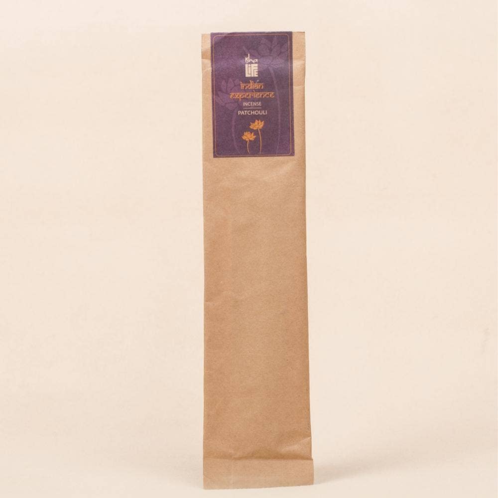 Hand rolled Patchouli Incense/Agarbatti (Pack of 10 sticks). Chemical and toxin free. Ethically sourced. Natural herbs, roots & essential oils.
