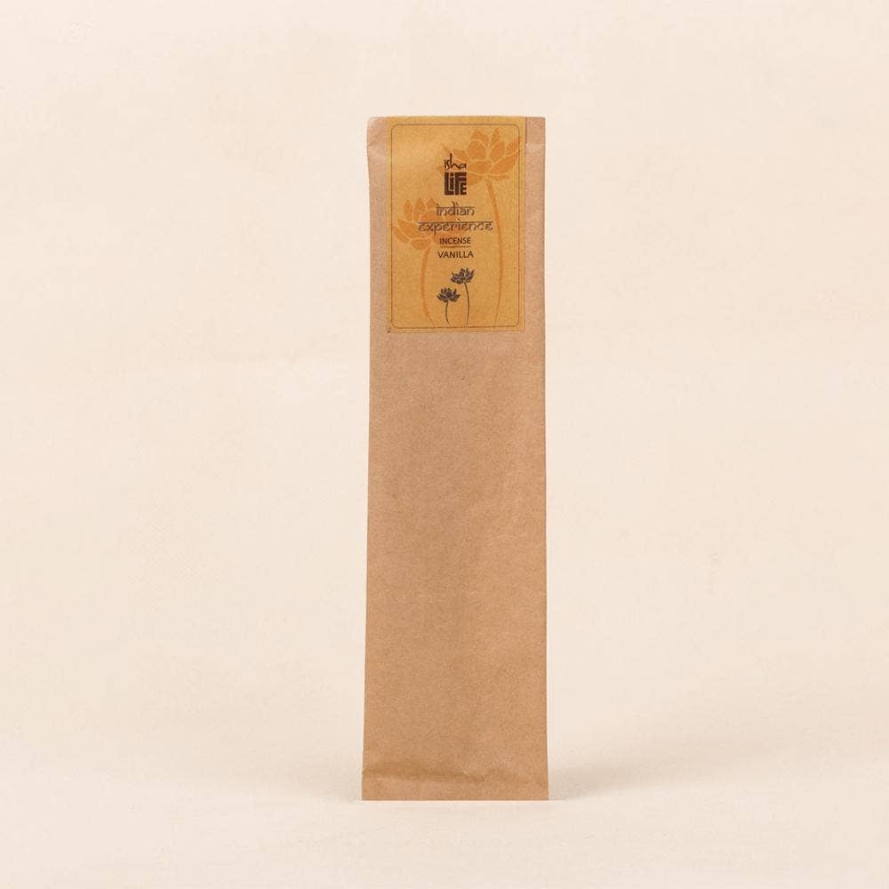 Hand Rolled Vanilla Ylang Ylang Incense/Agarbatti (Pack of 10 sticks). Chemical and toxin free. Natural herbs, roots & essential oils. Long-lasting fragrance.