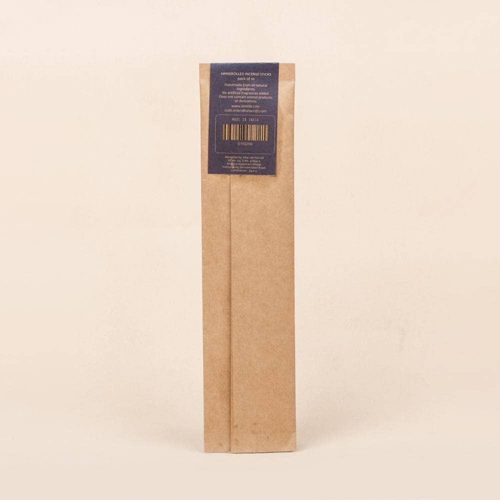 Vibhuti Incense/Agarbatti (Pack of 10 Sticks).Organic. Chemical and toxin free.