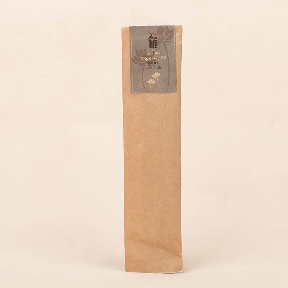Hand rolled pure Camphor masala Incense/Agarbatti. Chemical and toxin free. Ethically sourced. Natural herbs, roots & essential oils. Pack of 10 sticks