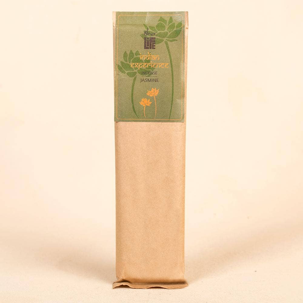 Hand rolled pure Jasmine Incense/Agarbatti. Chemical and toxin free. Ethically sourced. Natural herbs, roots & essential oils. Pack of 50 sticks