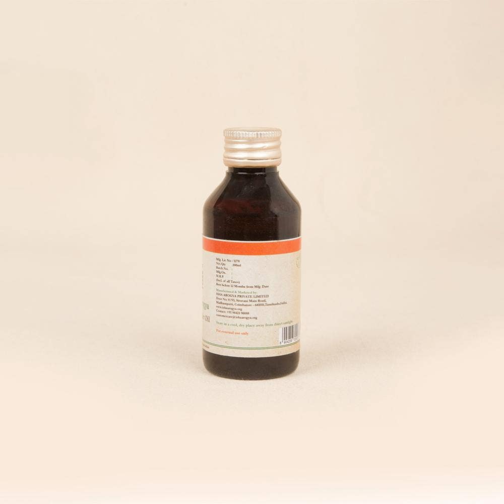 Kesh Arogya Hair oil (200ml). Siddha Formulation. Medicated Herbal Hair Oil. Strengthens Hair Roots. 