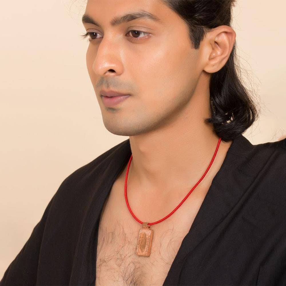 Linga Bhairavi Copper Pendant (Large). Consecrated Devi Pendant.