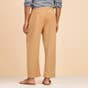 Khaki Organic Cotton Relaxed Fit Pants for Men