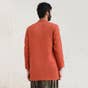 Rust Aum Organic Cotton Long Sleeve Kurta for Men