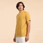 Mustard Aum Organic Cotton Short Sleeve Kurta for Men