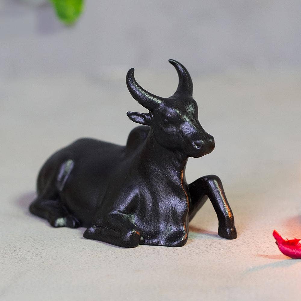 Isha Life’s Nandi Statue. Miniature Replica. 