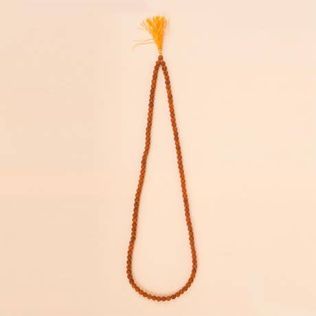 Authentic Isha Panchamukhi (five-faced) Rudraksha Mala. Energized at Dhyanalinga. Your cocoon of energy (6 mm)