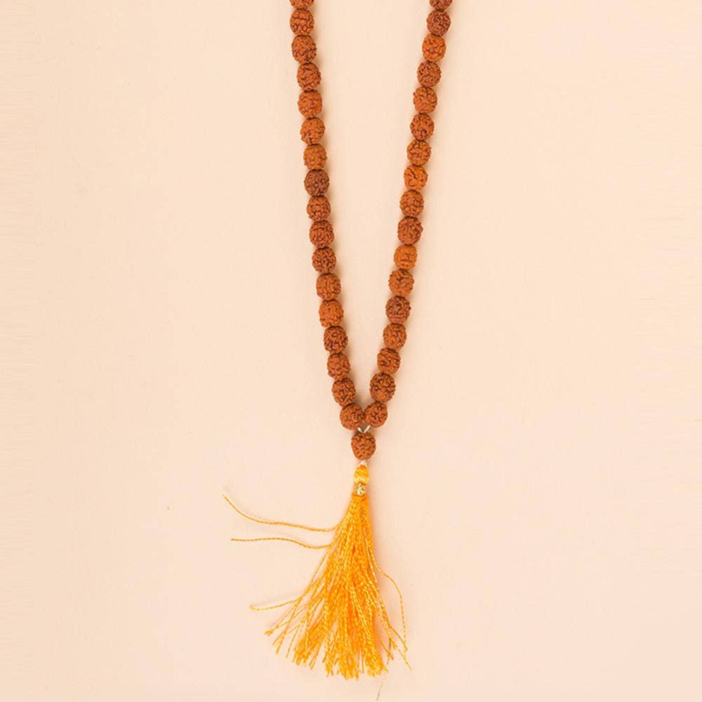 Authentic Isha Panchamukhi (five-faced) Rudraksha Mala. Consecrated at Dhyanalinga. Your cocoon of energy (6 mm)