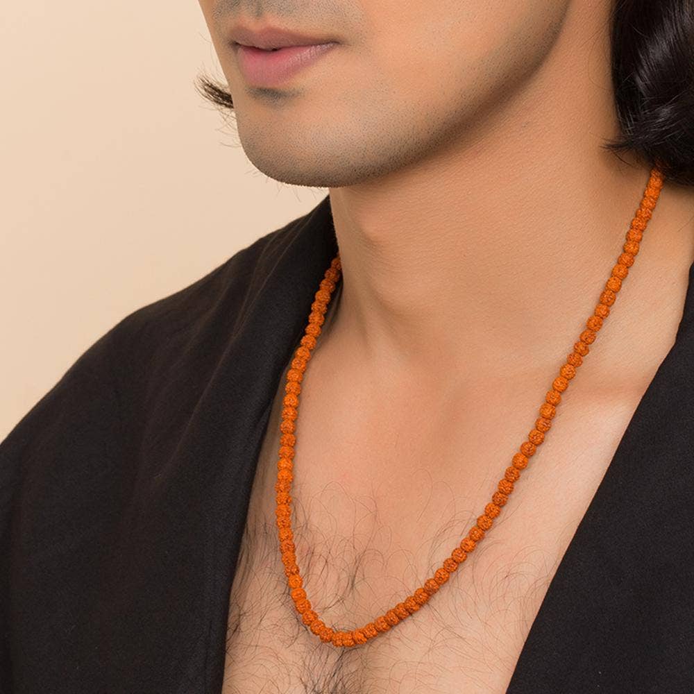 Authentic Isha Panchamukhi (five-faced) Rudraksha Mala. Consecrated at Dhyanalinga. Your cocoon of energy (6 mm)