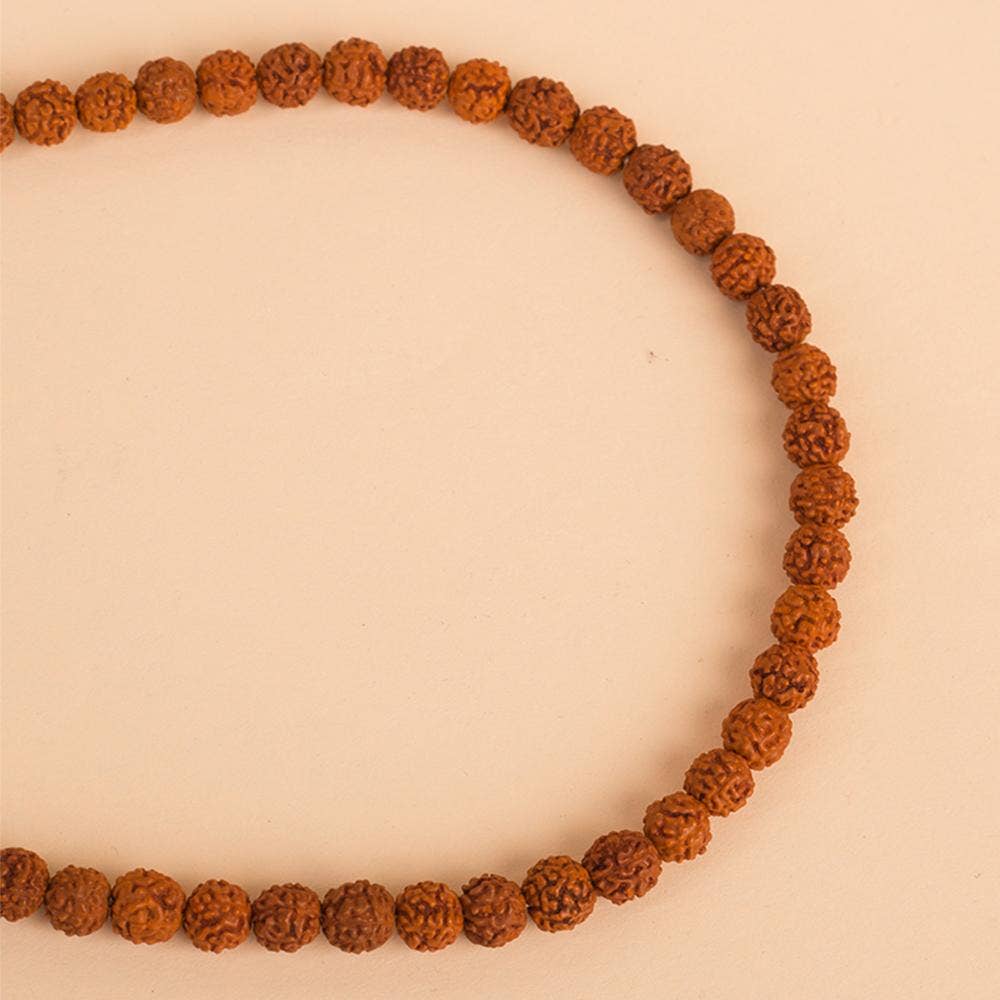Authentic Isha Panchamukhi (five-faced) Rudraksha Mala. Consecrated at Dhyanalinga. Your cocoon of energy (6 mm)