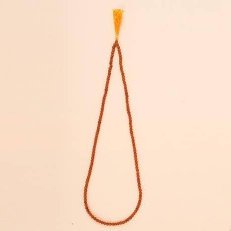Authentic Isha Panchamukhi (five-faced) Rudraksha Mala. Energized at Dhyanalinga. Your cocoon of energy (5 mm)