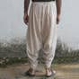 Beige Organic Cotton Unisex Dhoti Pants