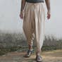 Beige Organic Cotton Unisex Dhoti Pants