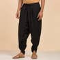 Isha’s signature. Ready to wear Unisex Dhoti Pants(Black) / Panchakacham.  Organic cotton. Easy to pull on. Versatile. Comfortable for both casual and formal wear.