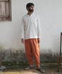 Rust Organic Cotton Unisex Dhoti Pants