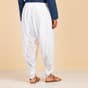 White Organic Cotton Unisex Dhoti Pants