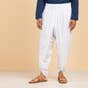 White Organic Cotton Unisex Dhoti Pants