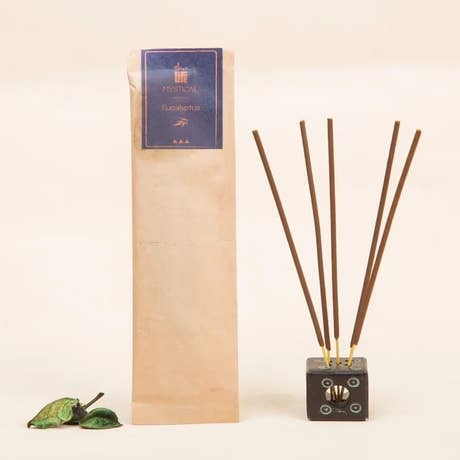 Handmade Natural Eucalyptus Incense, 10 Sticks