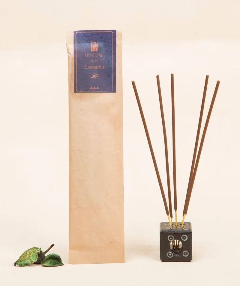 Handmade Natural Eucalyptus Incense, 10 Sticks