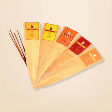 Handmade Natural Pancha Bhuta Incense, 50 Sticks