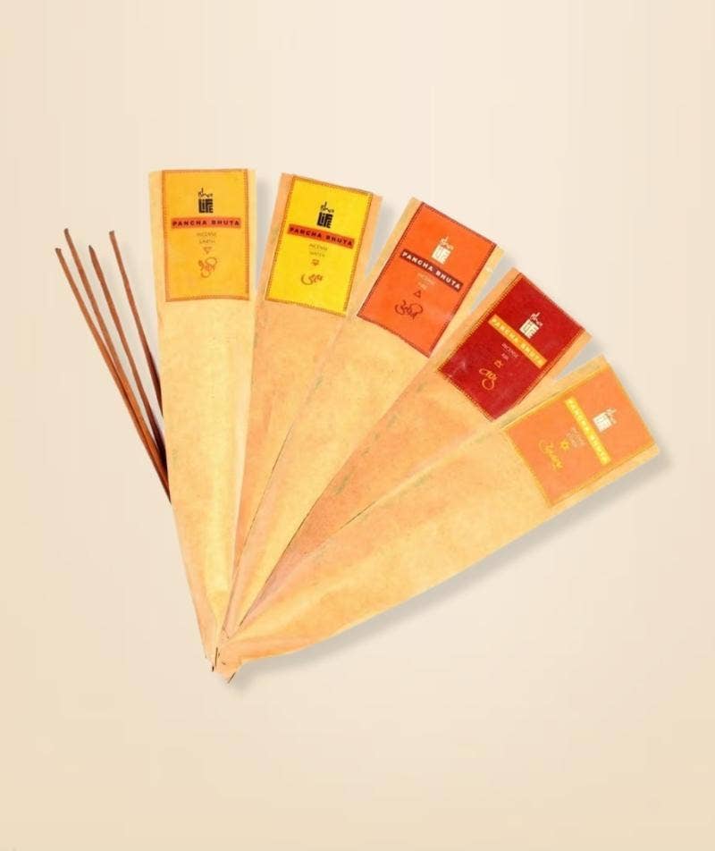 Handmade Natural Pancha Bhuta Incense, 50 Sticks