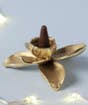 Orchid Brass Incense Holder