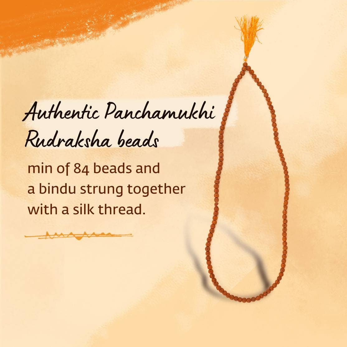 Authentic Isha Panchamukhi (five-faced) Rudraksha Mala. Consecrated at Dhyanalinga. Your cocoon of energy (6 mm)