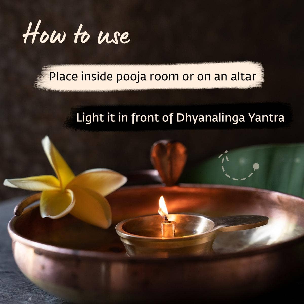Energized Linga Jyoti Lamp. Unique Design. Bring home the energies of Dhyanalinga