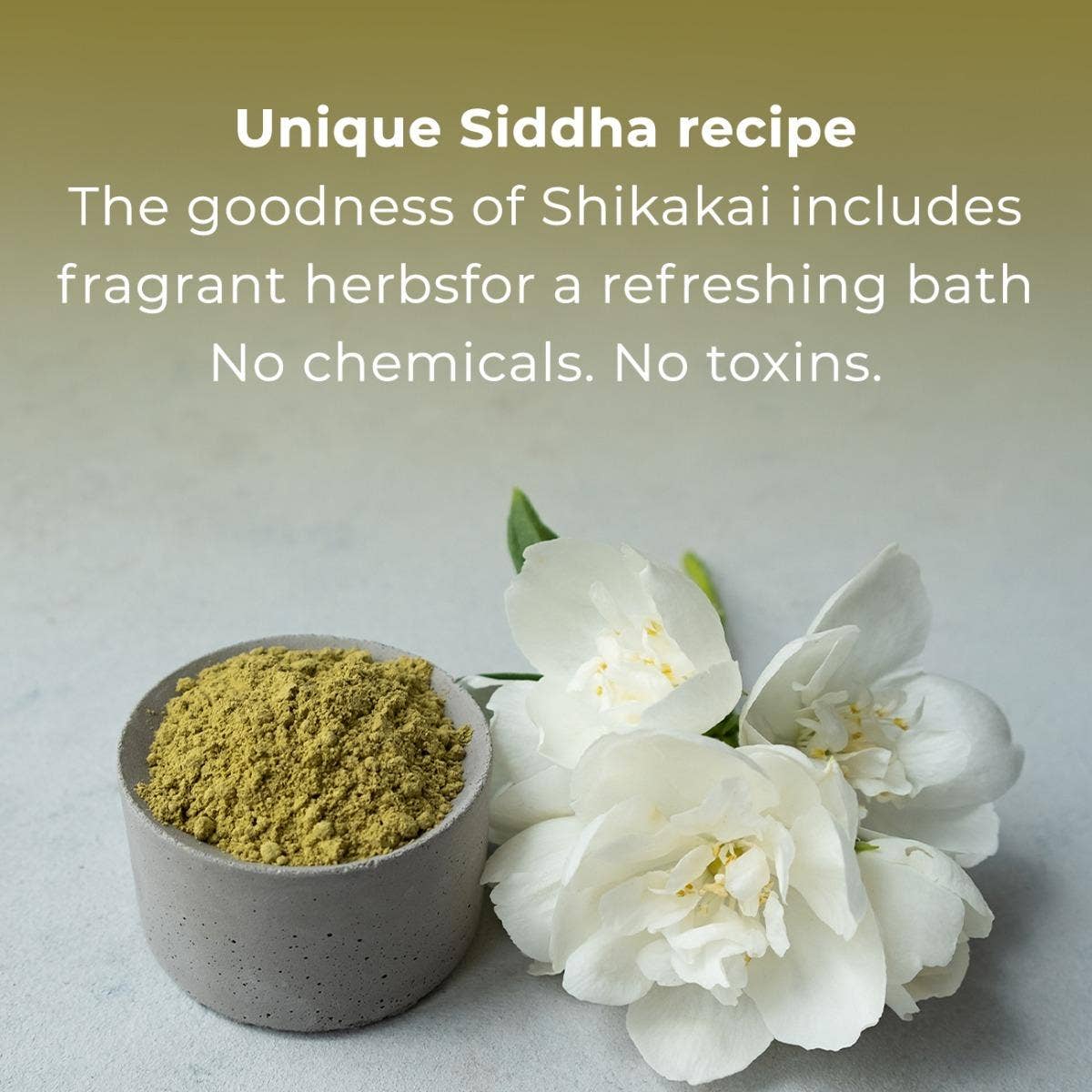 Kesh jyothi herbal hair wash powder (100 gm). Isha’s unique Siddha formulation. A herbal powder with Shikakai and 3 other natural and traditional herbs. For healthy scalp and hair. 